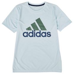 Adidas Big Boys Graphic Camo Logo Short Sleeve T-Shirt