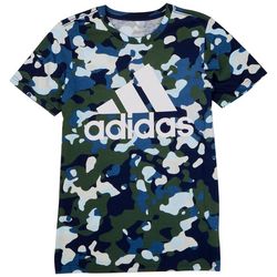 Adidas Big Boys Logo Full  Camo Short Sleeve T-Shirt