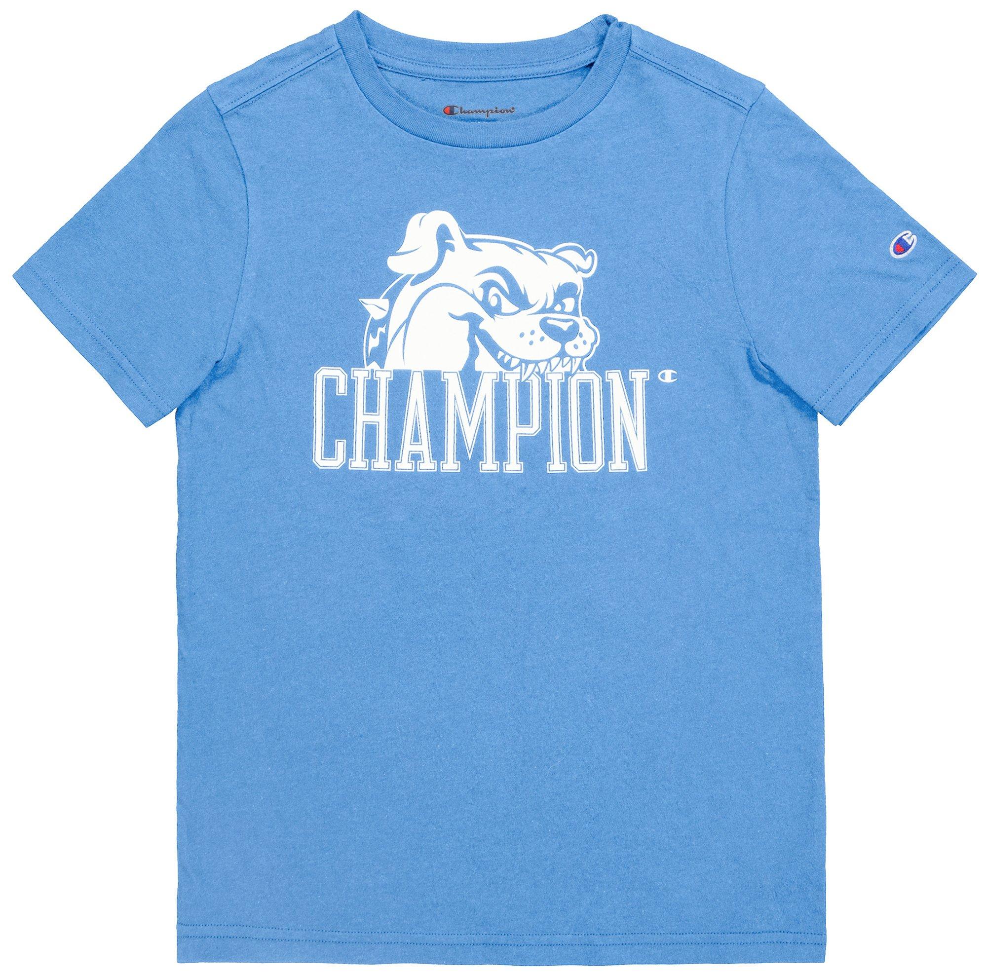Big Boys Champion Screen Print Classic Short Sleeve Top