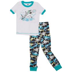 Only Boys Big Boys 2-pc. Shark Screen Print  Pajama Set