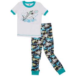 Big Boys 2-pc. Shark Screen Print  Pajama Set
