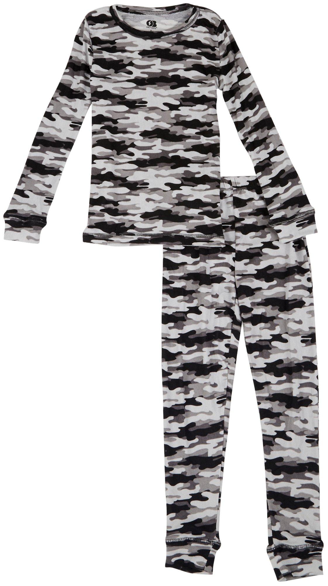 Only Boys Big Boys 2-pc. Camo Pajama Set