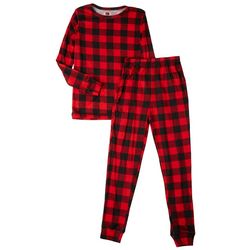 Only Boys Big  Boys 2-pc. Plaid Christmas Pajama Set