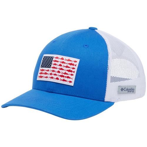 Boys Youth PFG Flexfit American Flag Mesh Hat