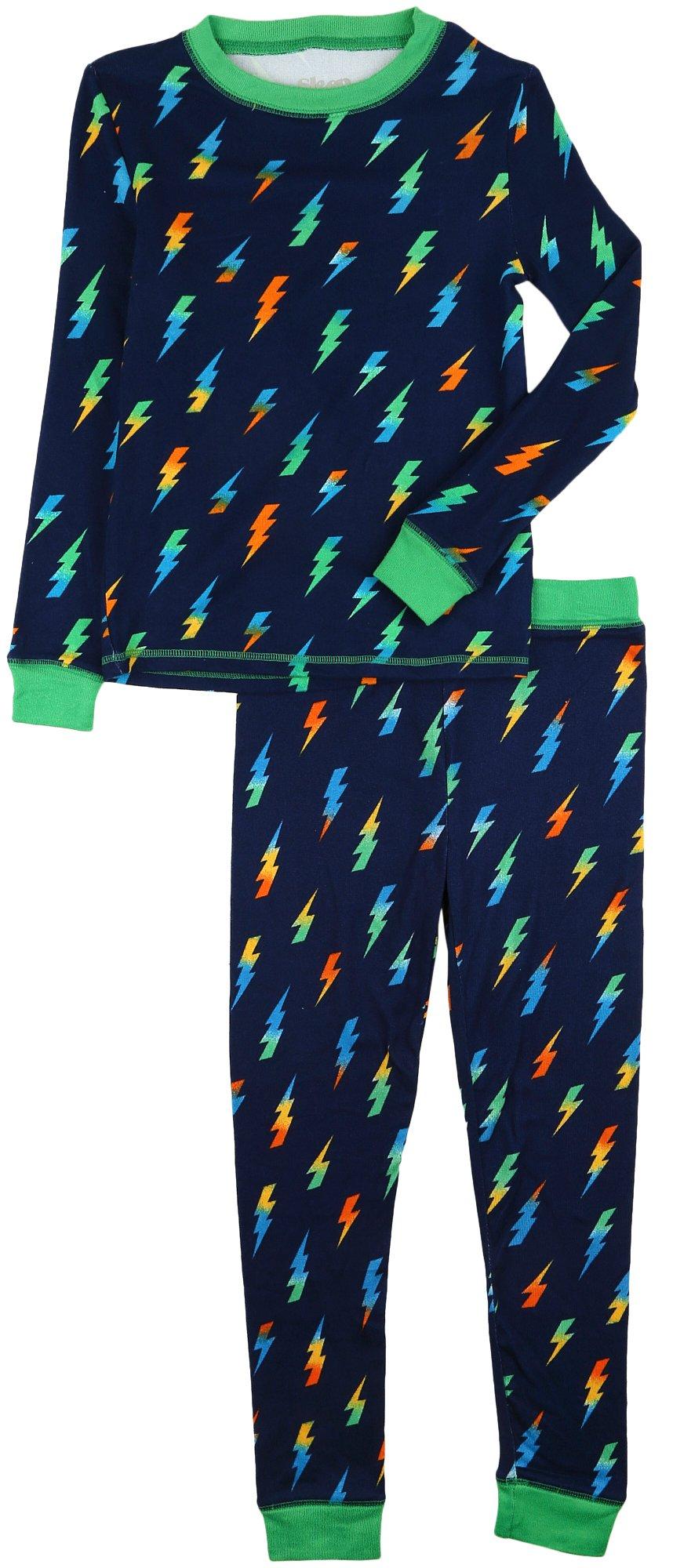 Sleep On It Little & Big Boys 2-pc. Lightning Pajama Set