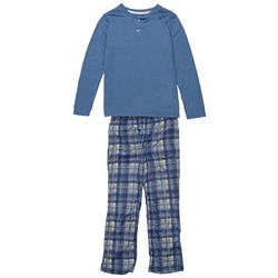 Big Boys 2-pc. Plaid Pajama Set