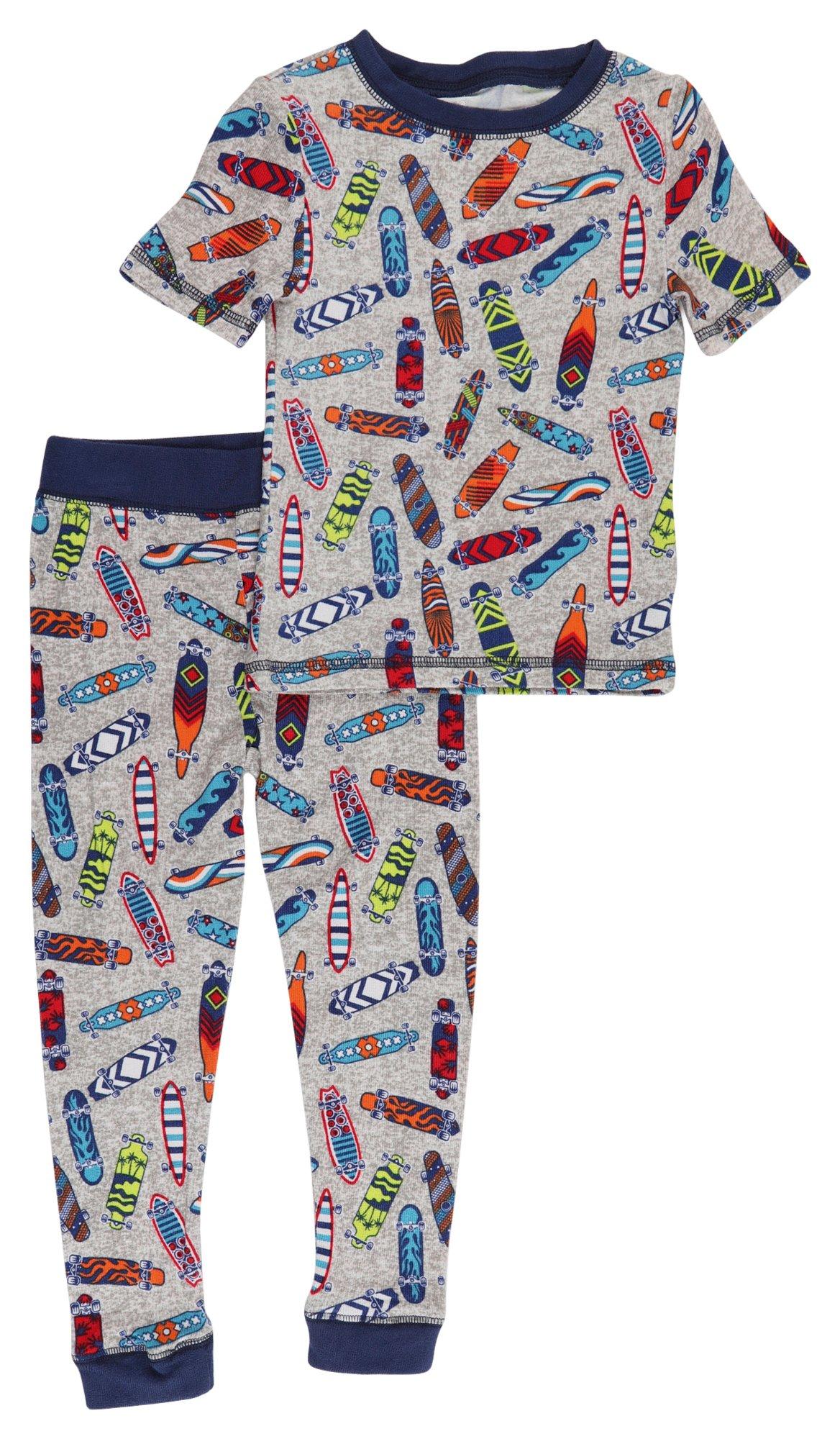 Little & Big Boys 2-pc. Skateboards Pajama Set