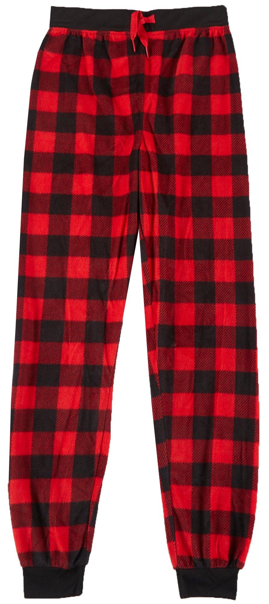 mens plaid jogger pajamas