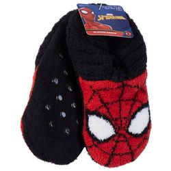 Spiderman Fuzzy Slipper Socks