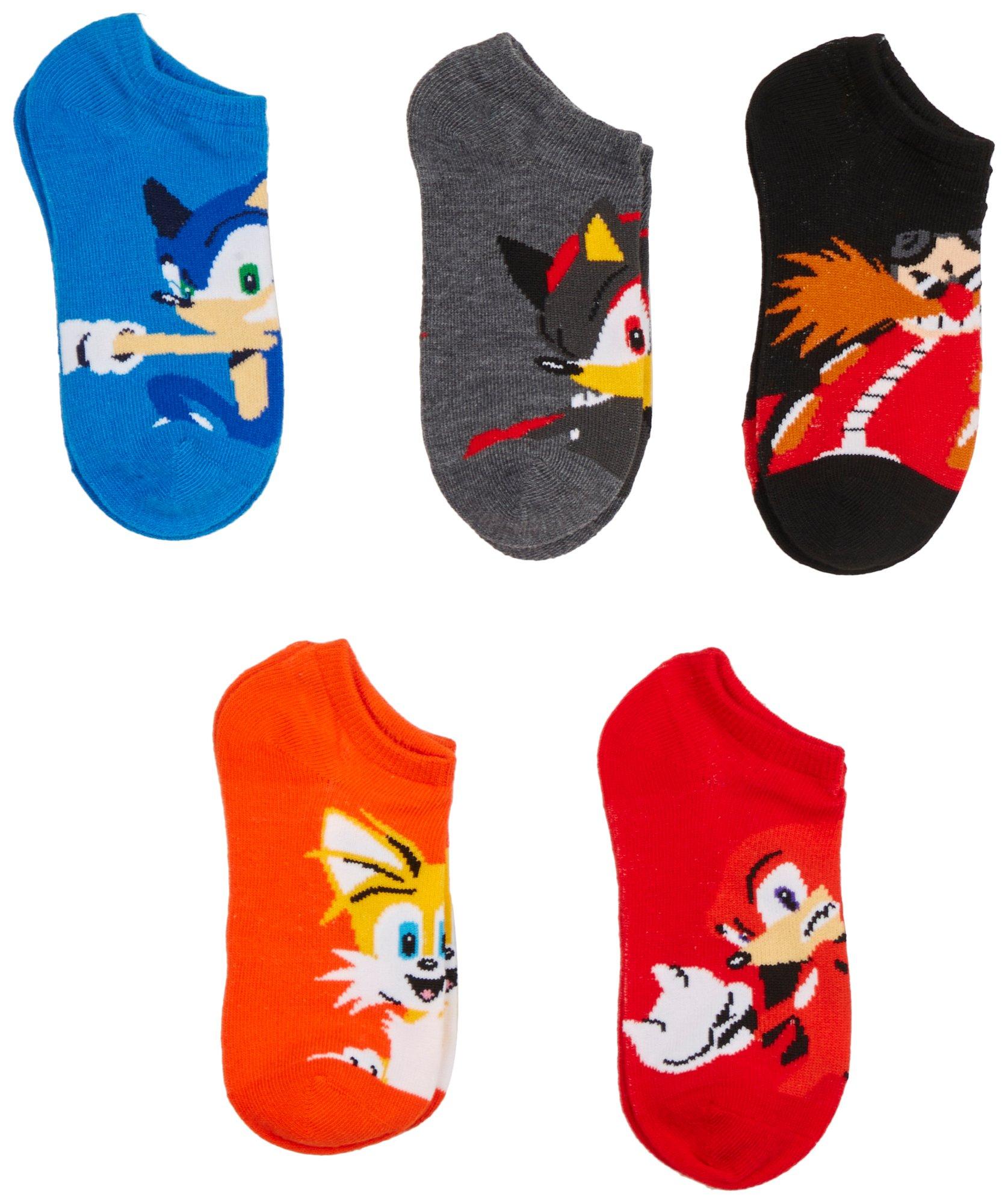 Sonic Boys 5-pk.No Show Boy Socks