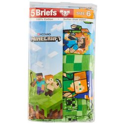 Big Boys & Little Boys 5-pk. Minecraft Boxer Briefs