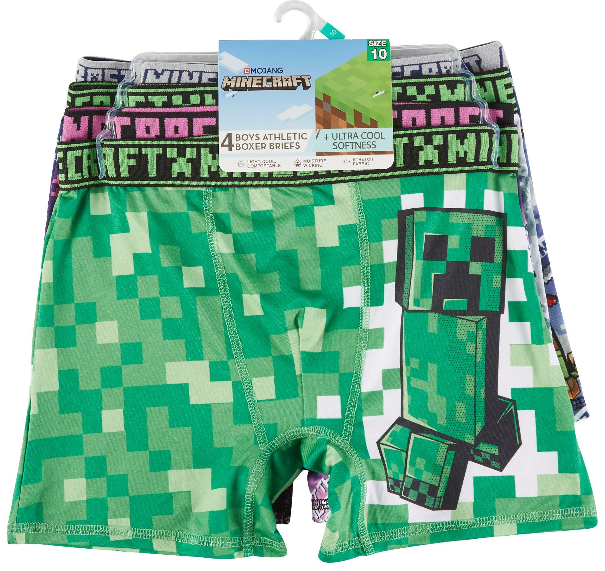 Minecraft Big Boys 4-pk. Altheltic Boxer Briefs