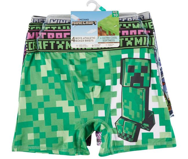 Minecraft boxer shorts (2-pack), Grey, Kids