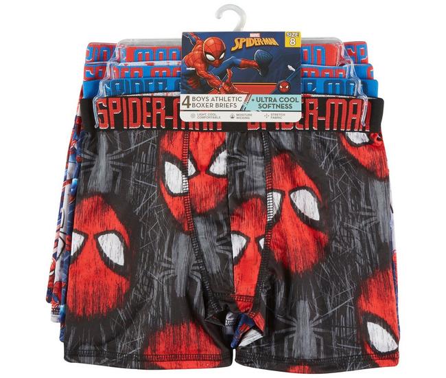 Spider-Man Big Boys 4-pk. Atheltic Boxer Briefs