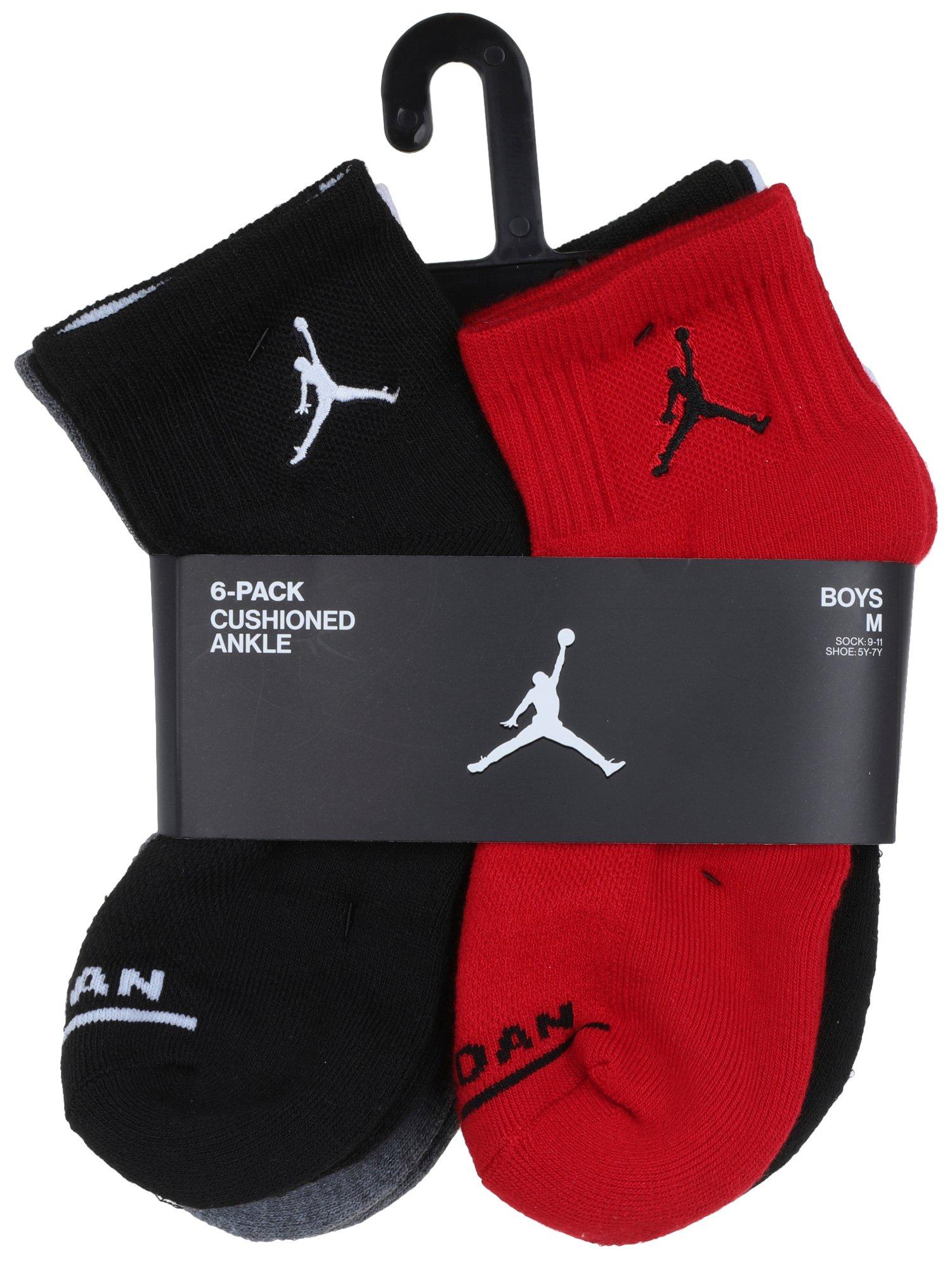 Jordan Boys 6-pk. Embroidered Legend Cushioned Ankle Socks