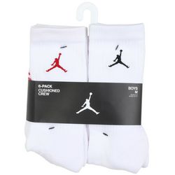 Jordan Boys 6-pk. Embroidered Legend Cushioned Crew Socks