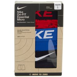Nike Boys 3-pk. Dri-Fit Essential Micro Logo Boxer Briefs