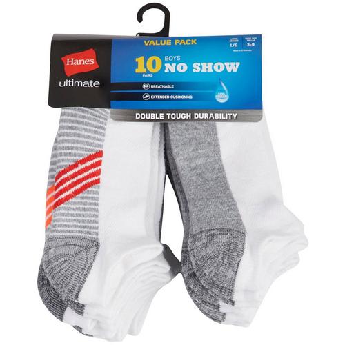 Hanes Boys 10-pk. Cool Comfort No Show Socks