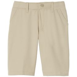 French Toast Little Boys Solid Flat Front Twill Shorts