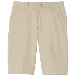 Little Boys Solid Performance Flat Front Shorts