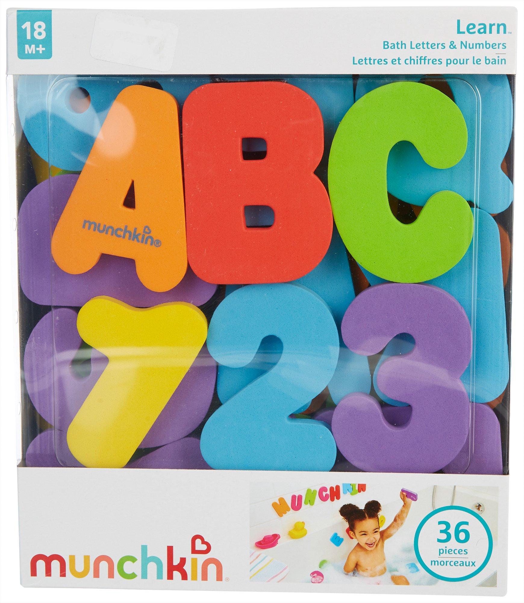 bath letters and numbers