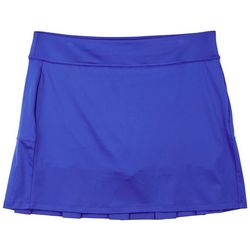 Coral Bay Golf Womens 18 in. Solid Pleat Back Skort