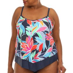 Maxine Of Hollywood Womens Jungle Vines Flutter Tankini