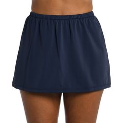 Maxine Of Hollywood Womens Solid Swim Skirt