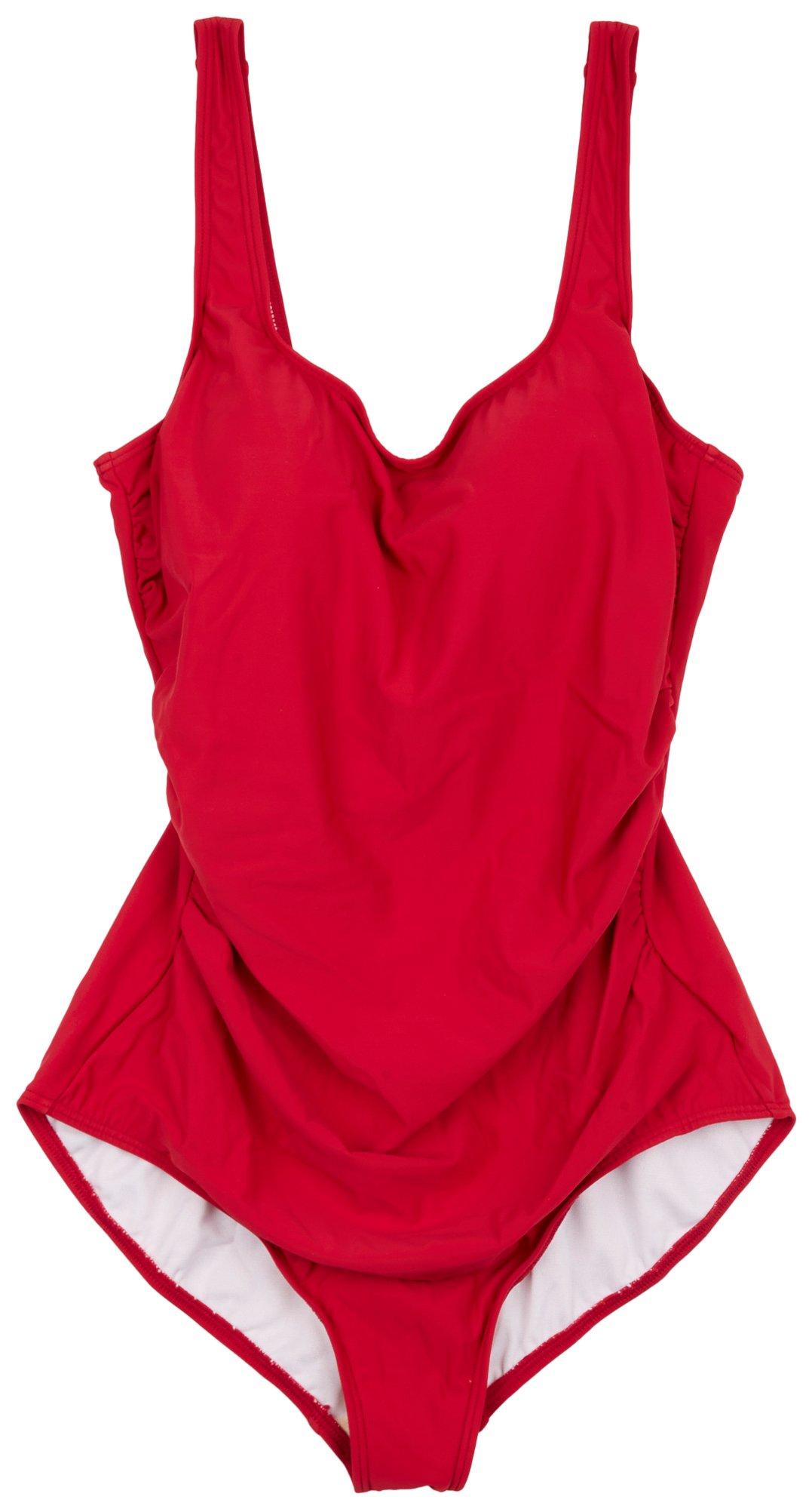 Womens Solid Piece Swimsuit