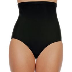 Paradise Bay Womens Solid Ultra High Rise Swim Bottoms