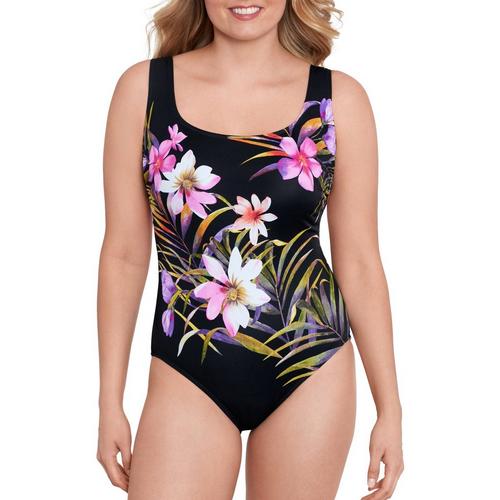 Great Lengths Womens Beach Floral Long Torso One
