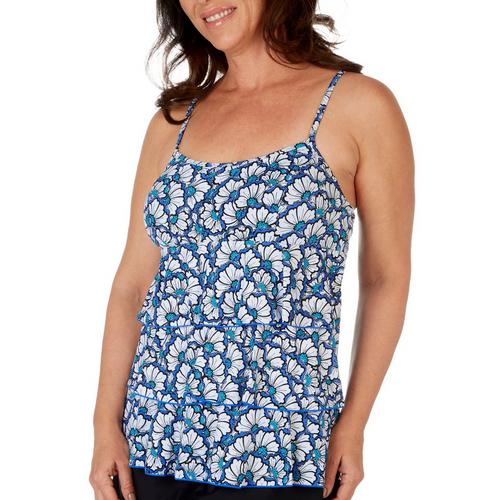 A Shore Fit Womens Three Tier Scoop Neck