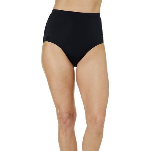 A Shore Fit Womens Solid High Waist Brief