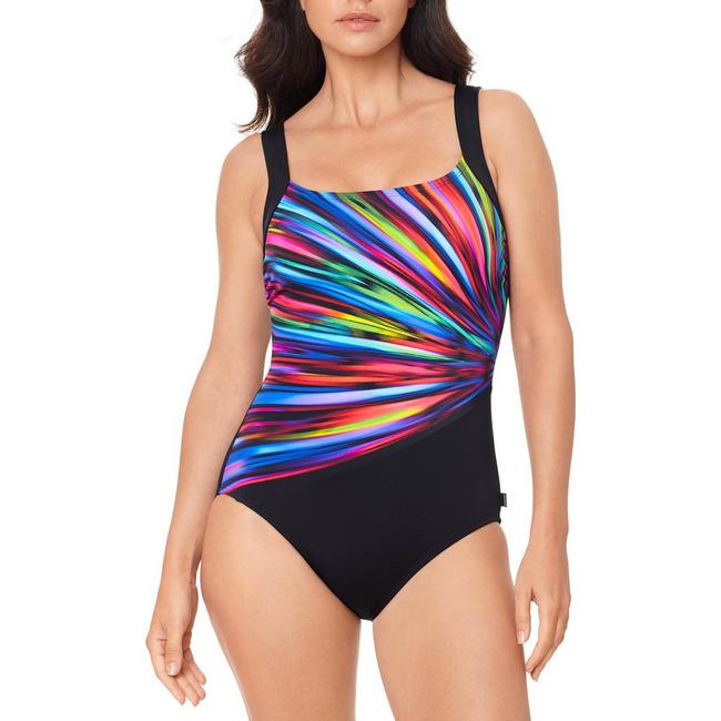 Reebok Womens Rainbow Burst Piece Tank Swimsuit | Bealls Florida