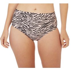 Aqua Couture Bold Zebra High Waist Swim Bottom