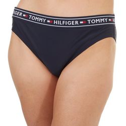Tommy Hilfiger Solid Logo Bikini Brief Swim Bottom