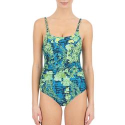 Womens Tropical Braided Strap One Piece Swimsuit