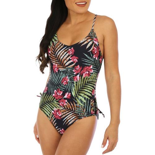 Kansie Womens Tropical One Piece Swimsuit
