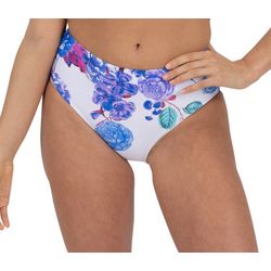 Rachel Rachel Roy Womens Floral Ruched Bikini Brief