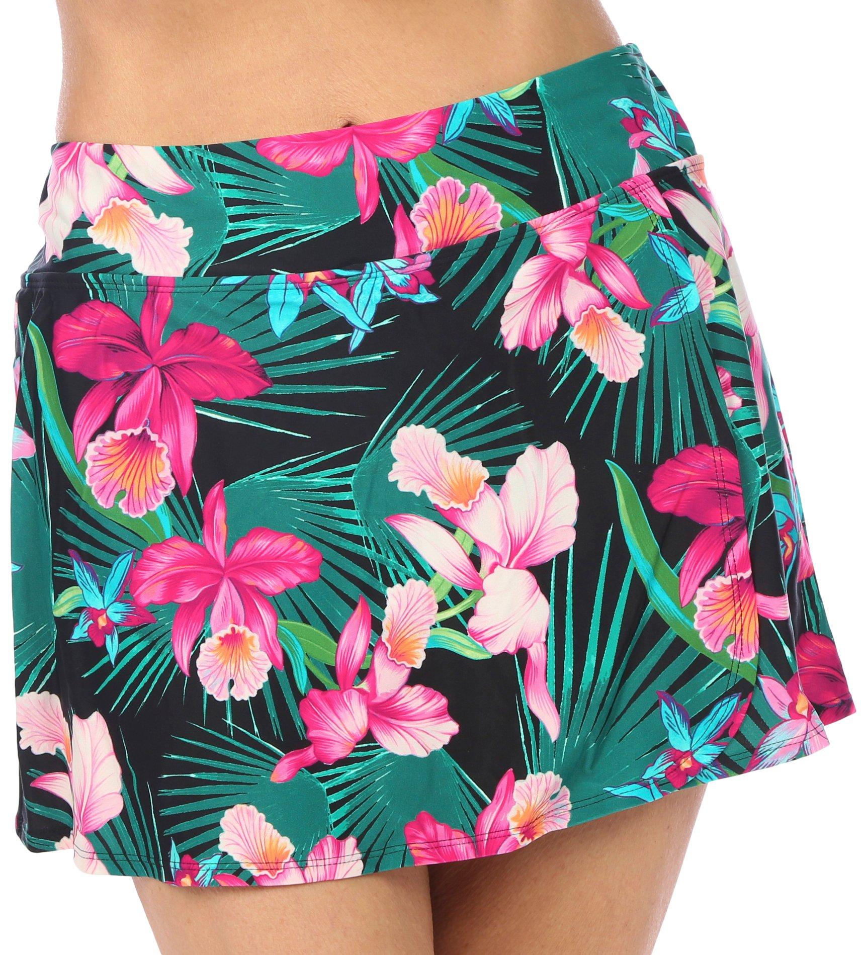 Womens Tropical Swim Skirt