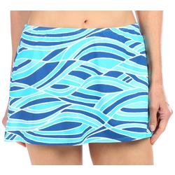 Womens Print Swim Skirt