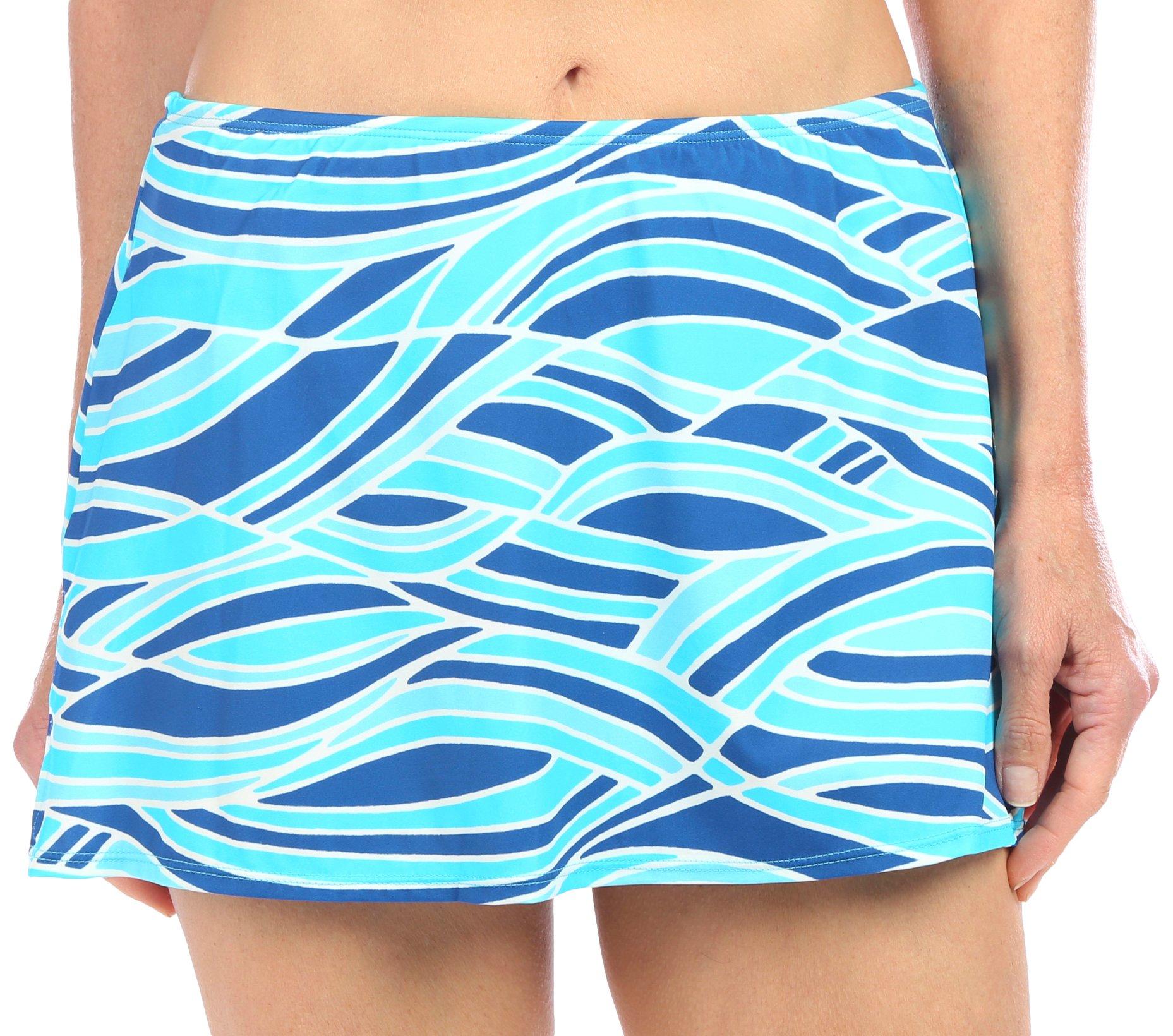 Womens Print Swim Skirt