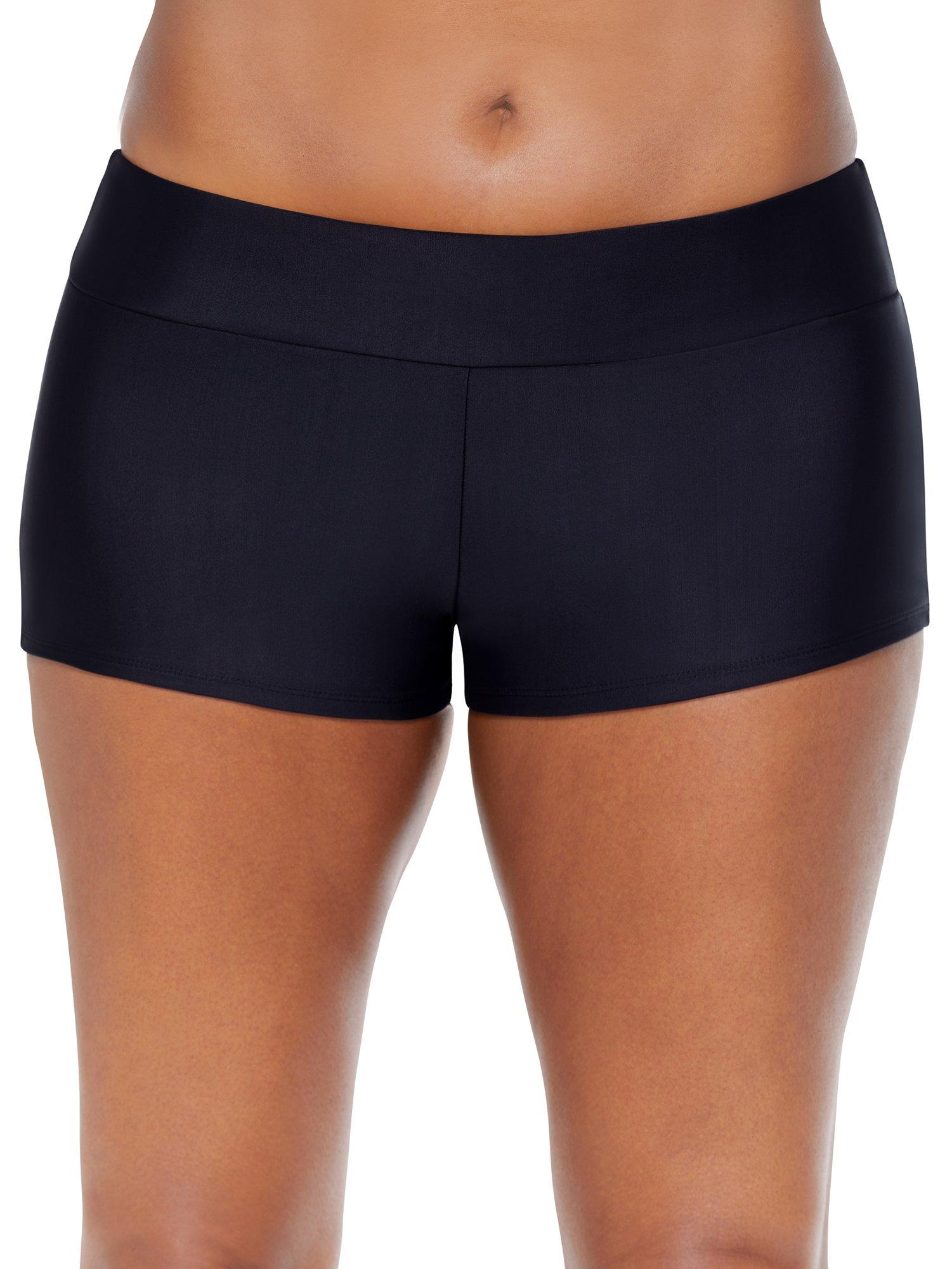 Reebok Womens Solid Beach Swim Shorts