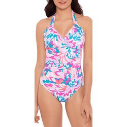 Beach Native Womens Floral Slimming One Peice Swimsuit