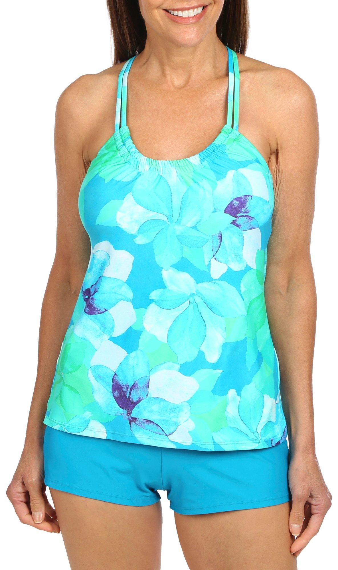 N By Next Womens Floral High Neck Tankini Top