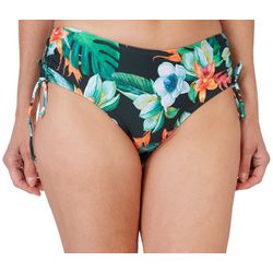 N By Next Womens Maldives Mid Rise Side Ruched Swim Bottom
