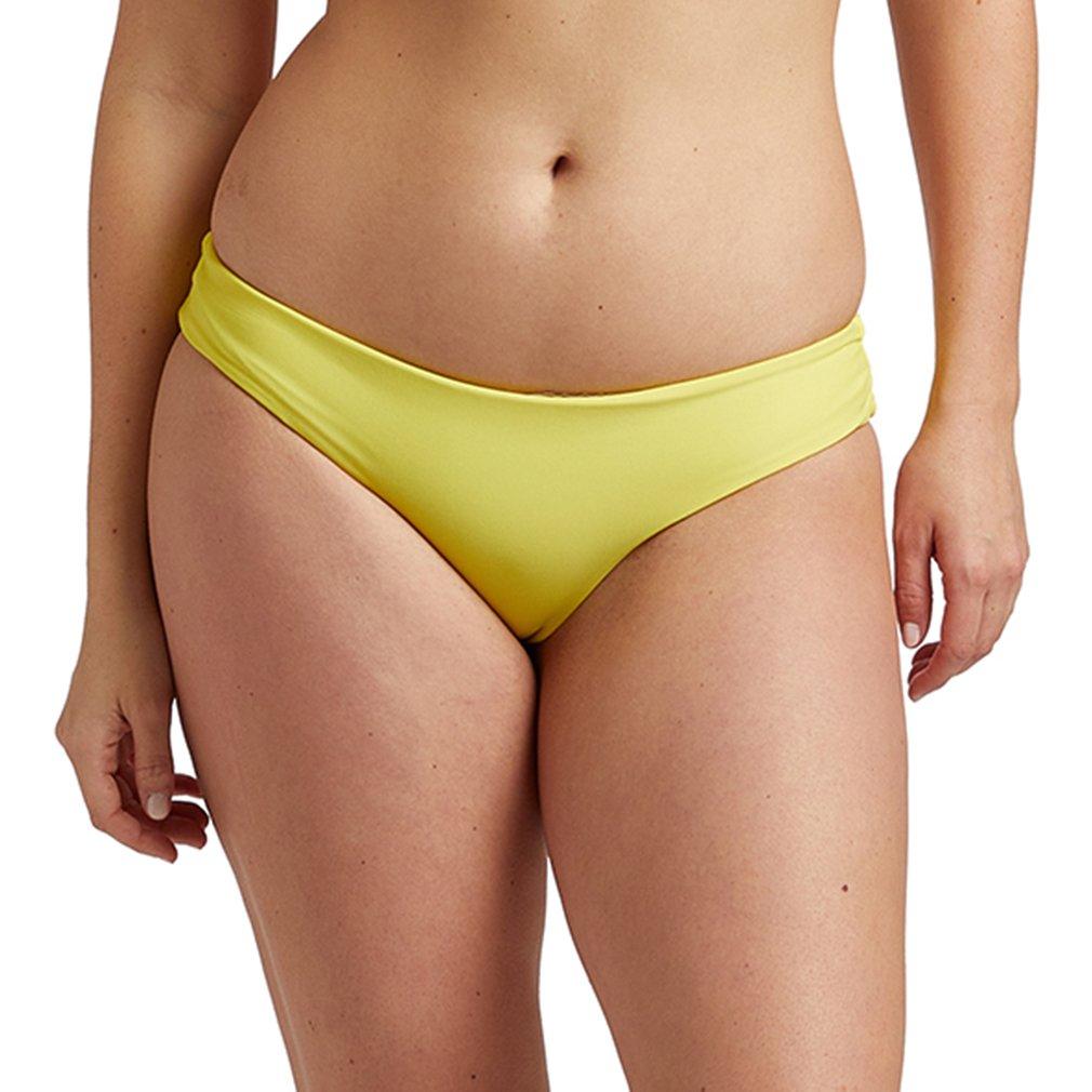 Juniors Bethany Solid Ruched Back Swim Bottom