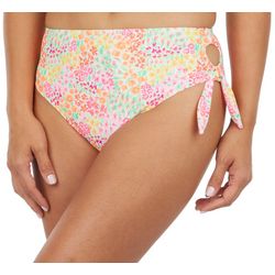 California Sunshine Juniors Floral Tie Side Bikini Bottom