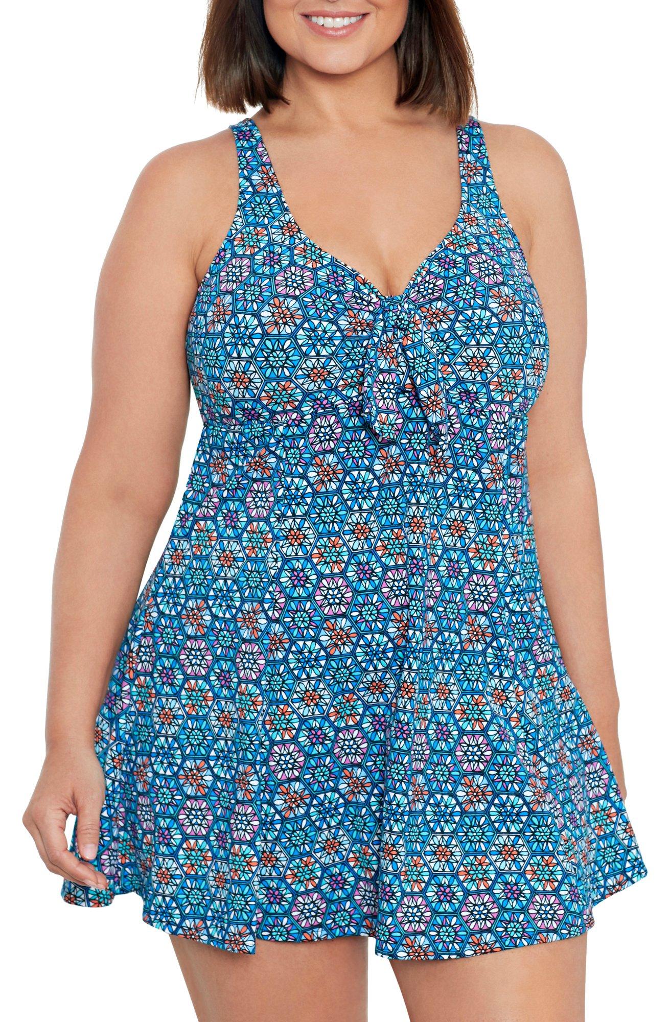 Plus Tile Play Bow Front One Piece Swim
