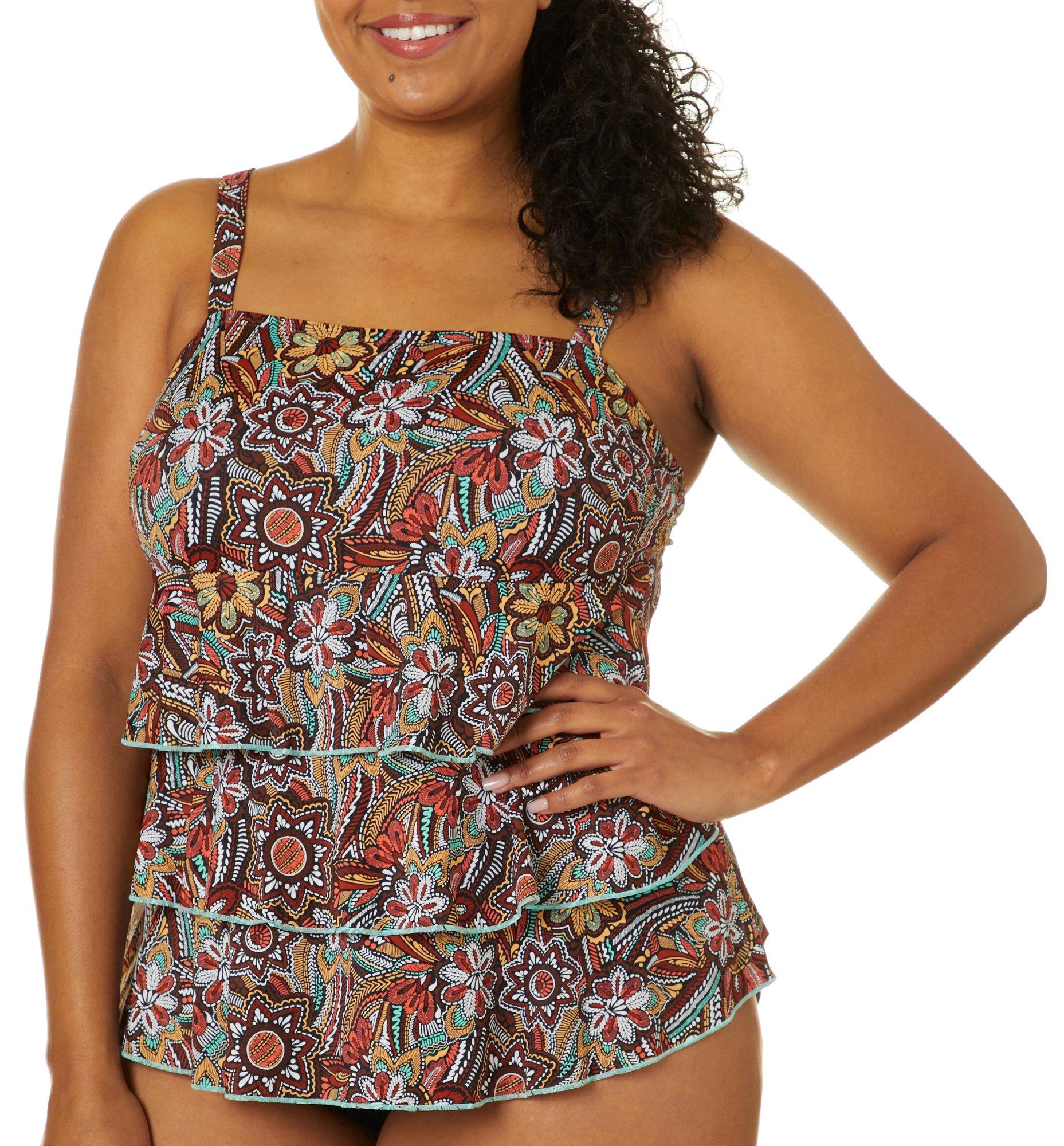 a shore fit plus size swimdress